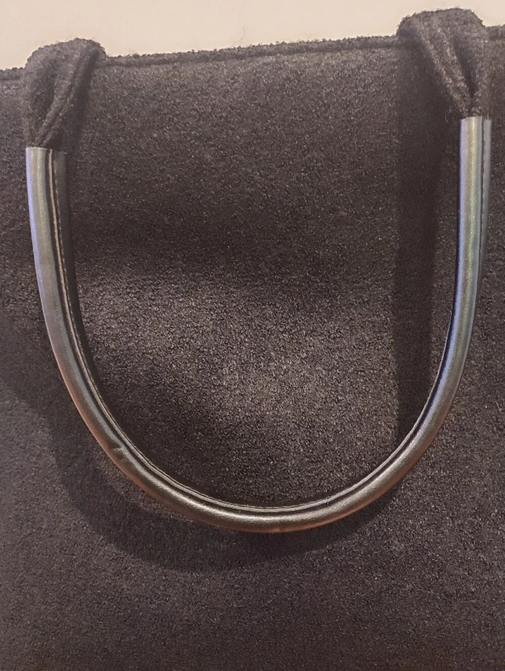 Givenchy Parfums Black Wool Blend Large Tote Bag Red Lined Bag Charm